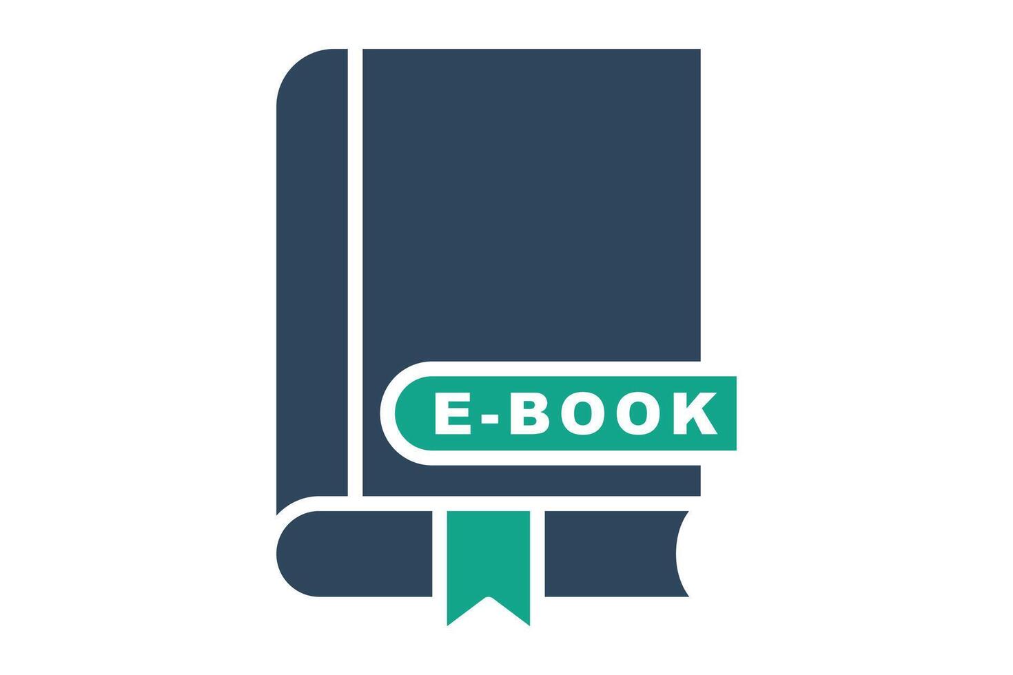 Ebook icon. solid icon style. icon related to online course. education elements illustration vector