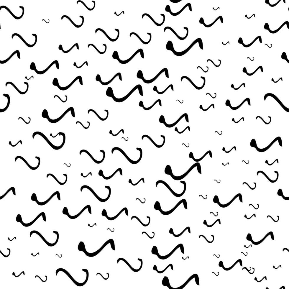 Seamless pattern with sketch squiggle vector