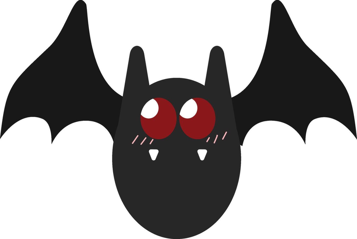 bat fly on halloween vector
