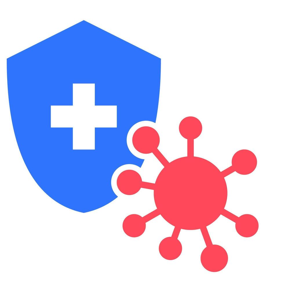Immune System Icon, Body Immune protection vector