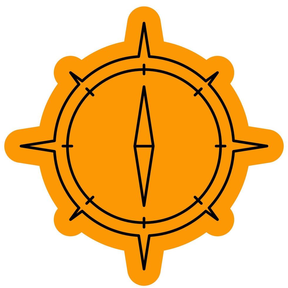 Compass for navigation symbol icon vector