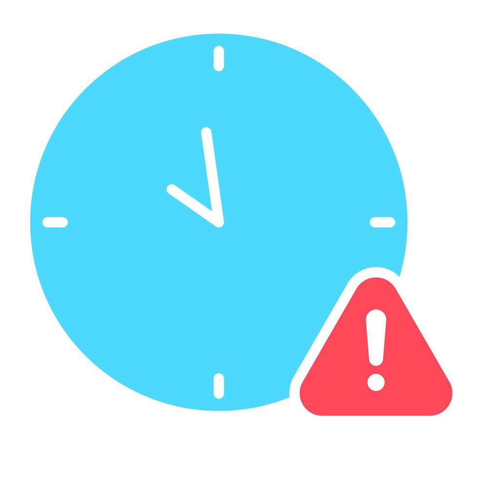 Out of time, time out Icon vector