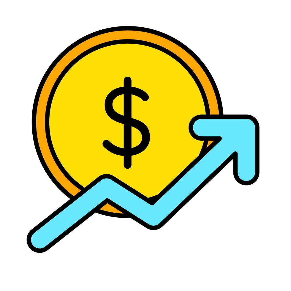 Money Inflation icon, Bussines Development vector