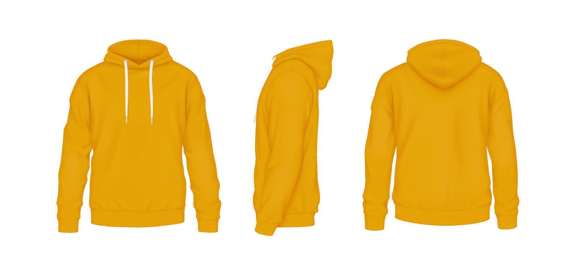 Orange hoodie template shop