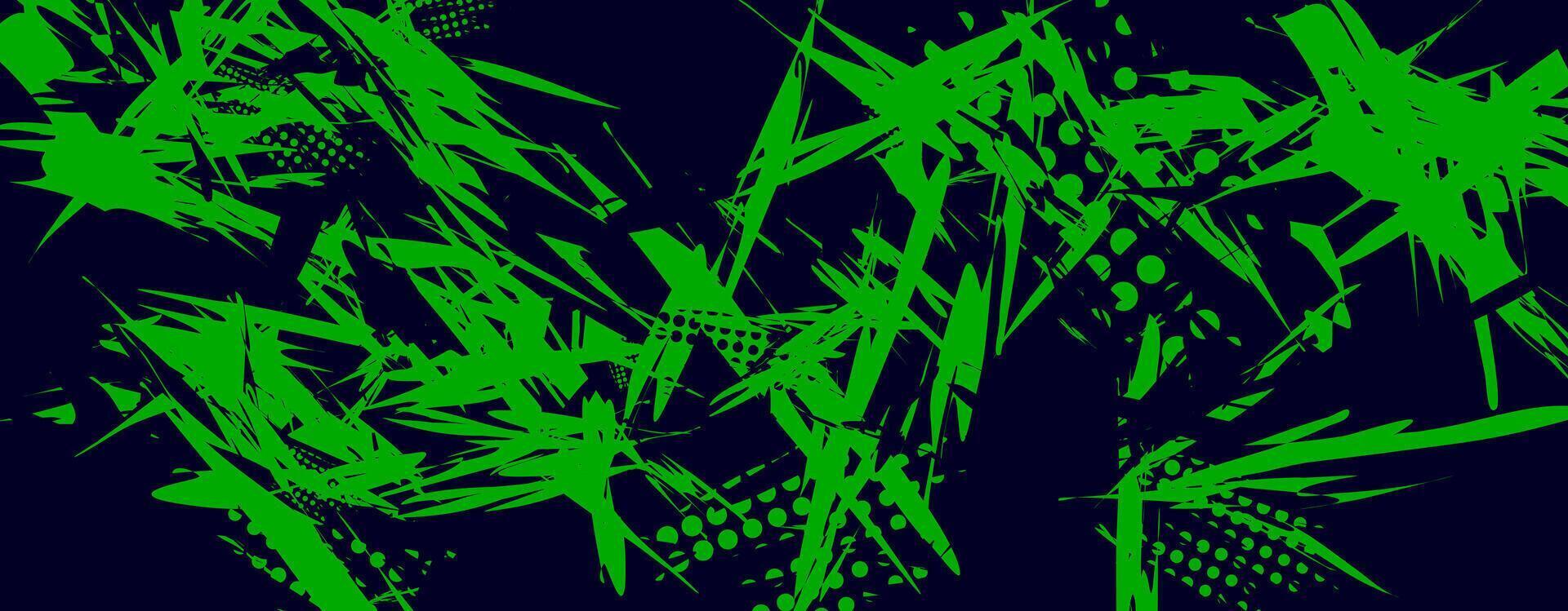 Abstract green and blue geometric pattern with dots and lines. vector