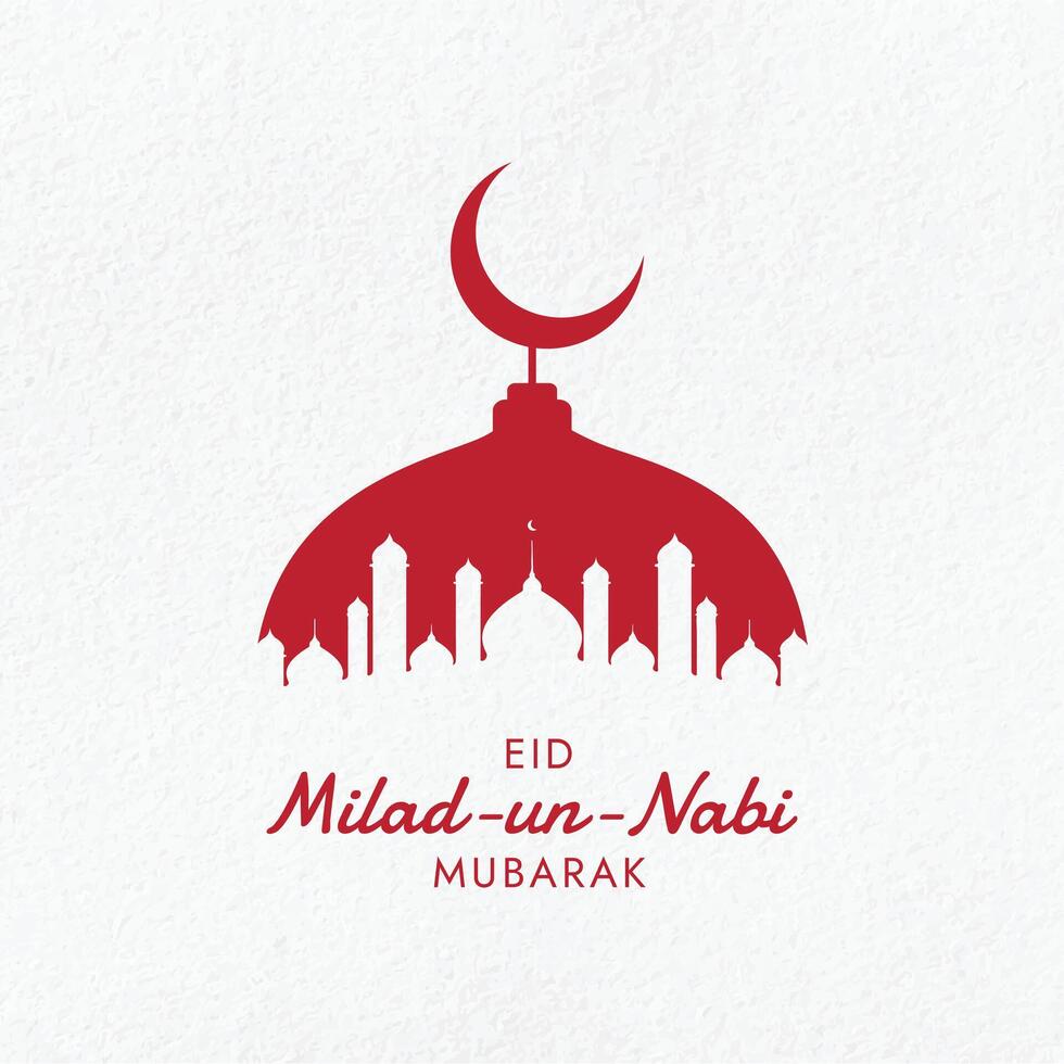 Attractive milad un nabi festival card vector
