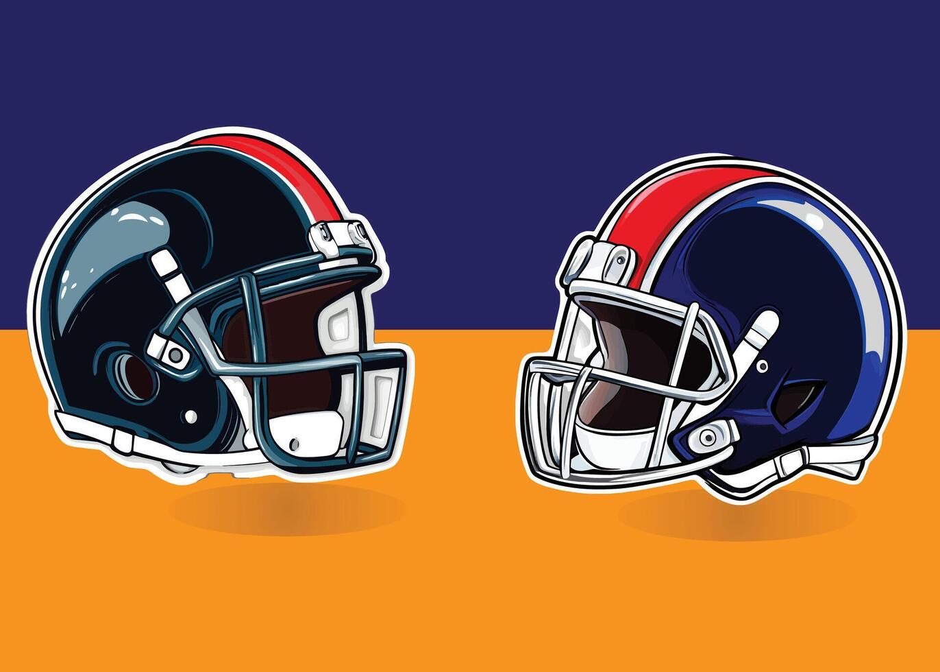 American football helmet illustration vector