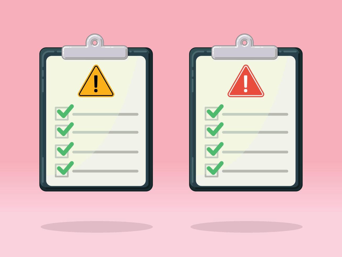 To Do List Triangle Warning Notice vector