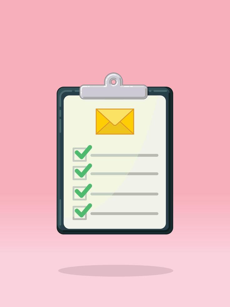 To Do List Email Message Tasks vector