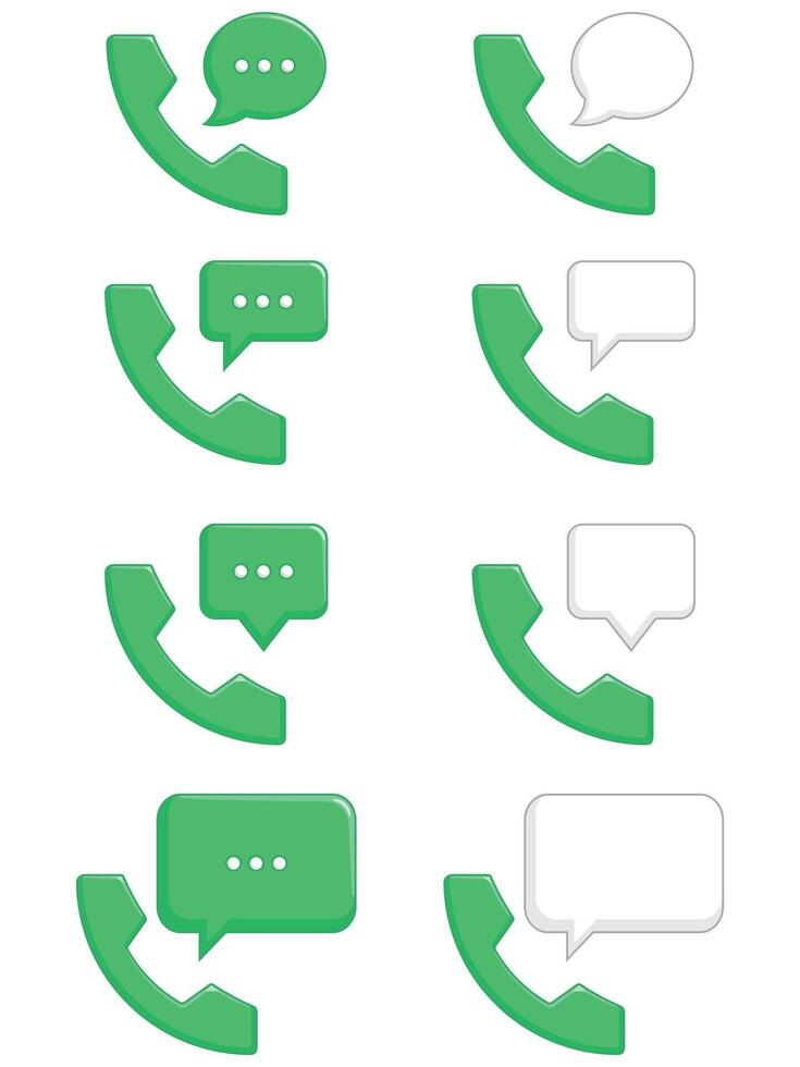Telephone Speaking Empty Chat Dialogue Balloon vector