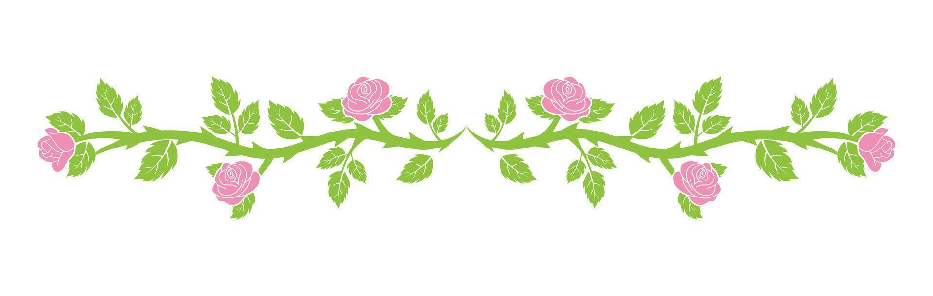 roses ornament asset vector