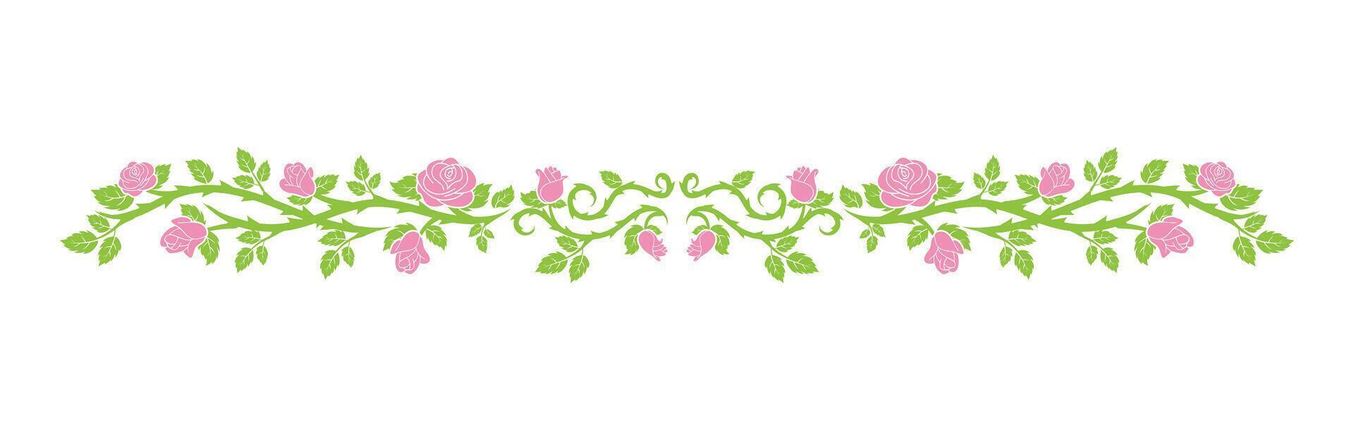 elegance roses decoration vector