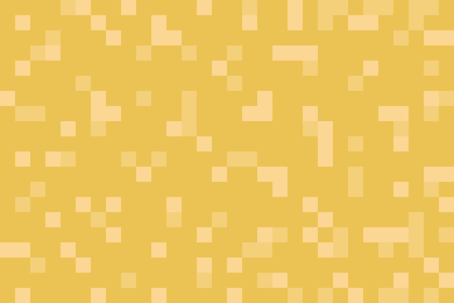 Abstract banner background with pixel style yellow squares. Modern mosaic backdrop vector