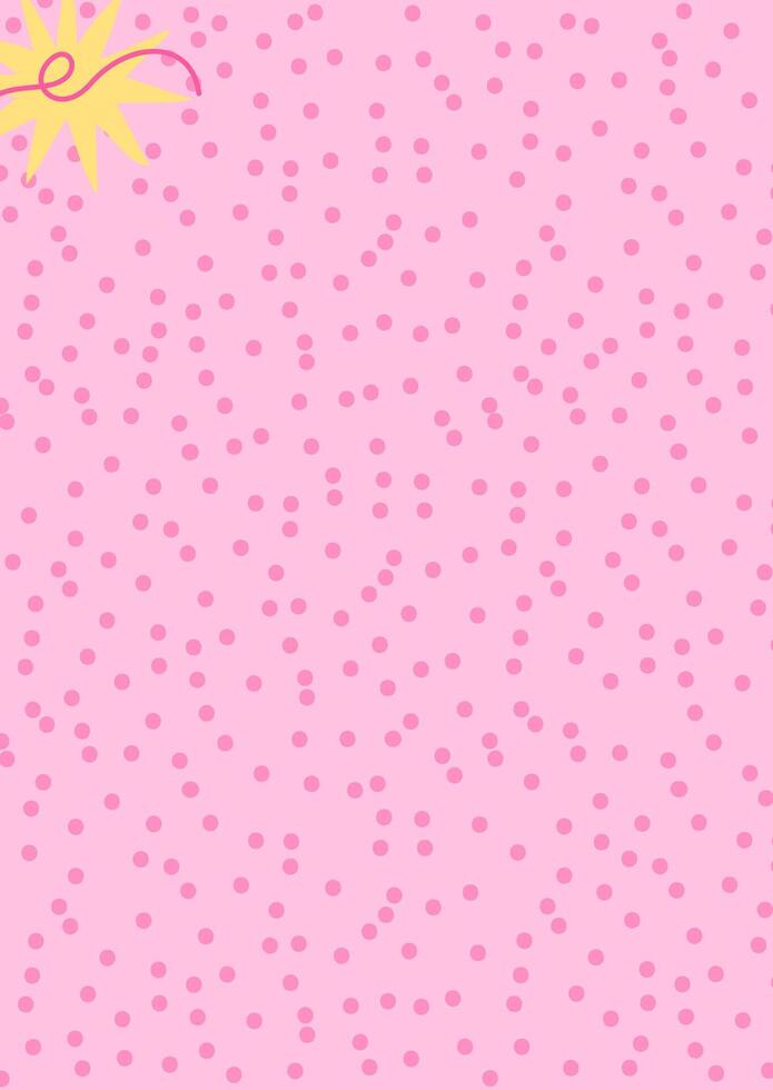 Pink unicorn background. Stock illustration for princess party birthday banners in cartoon simple style. vector