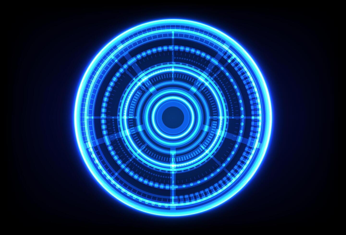 Abstract digital technology circle dark background. Design for ring, sphere, circle,world, planet, , technology, digital, machine, energy, power. vector