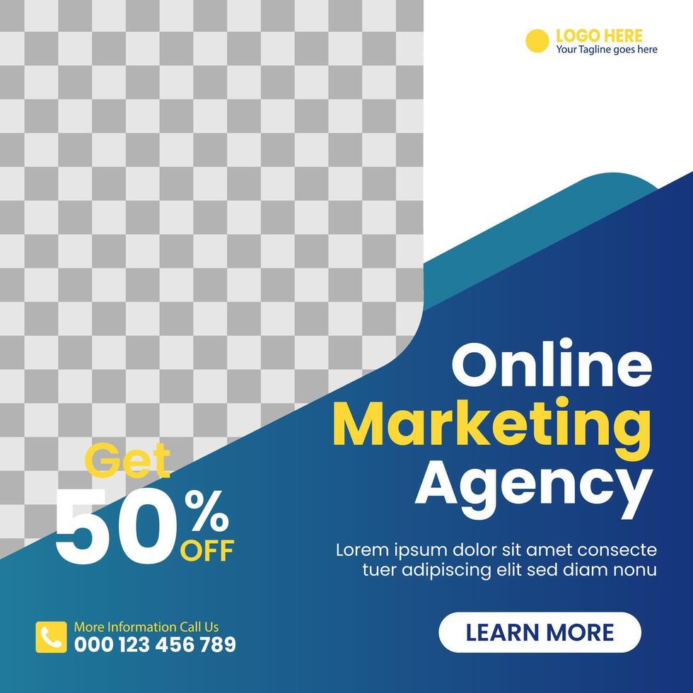 Digital Marketing Experts Services amp Branding Strategy Social Media Banner vector