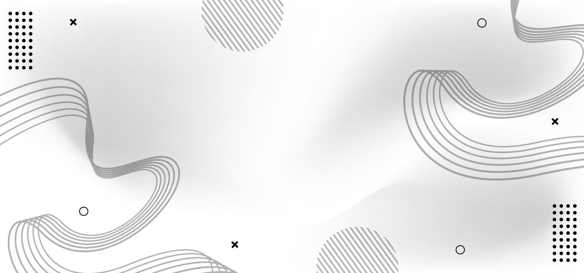 Abstract background with flowing lines and geometric shapes. vector
