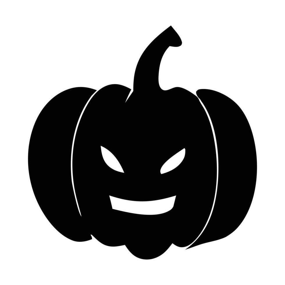 Pumpkin for Halloween Design isolated. Happy Halloween Template Illustration. Clean and simple halloween pumpkin illustration vector