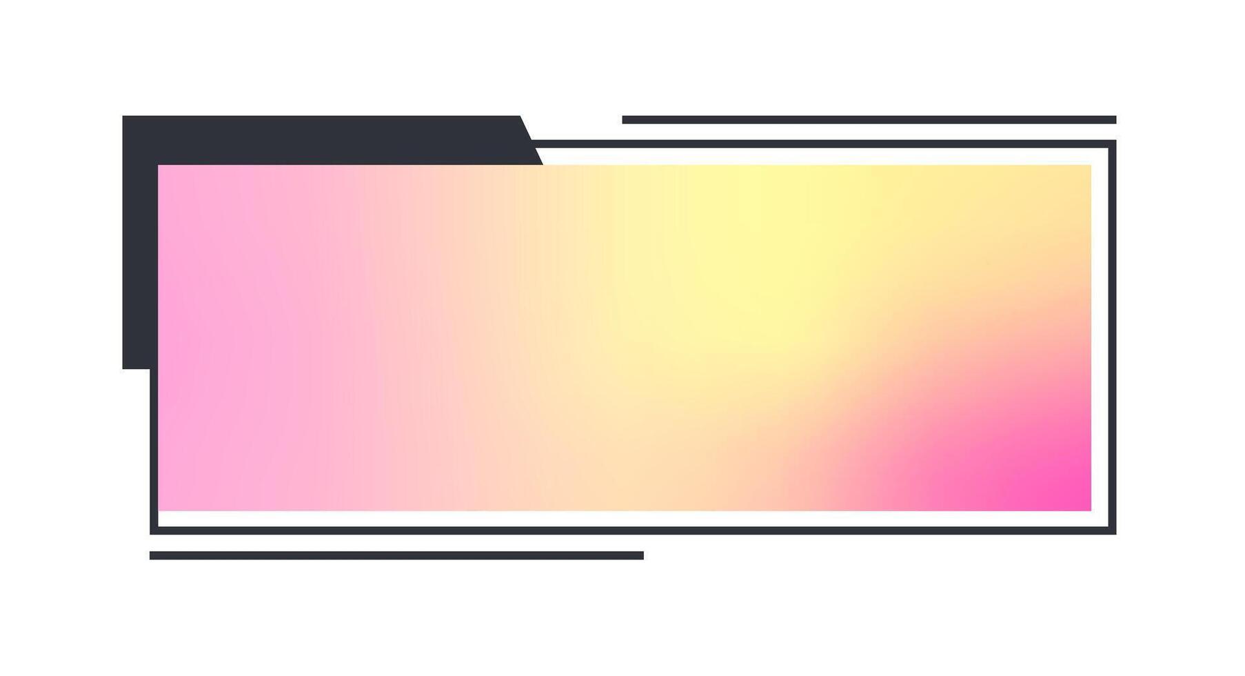 Futuristic element illustration. Colorful lower third overlay. vector