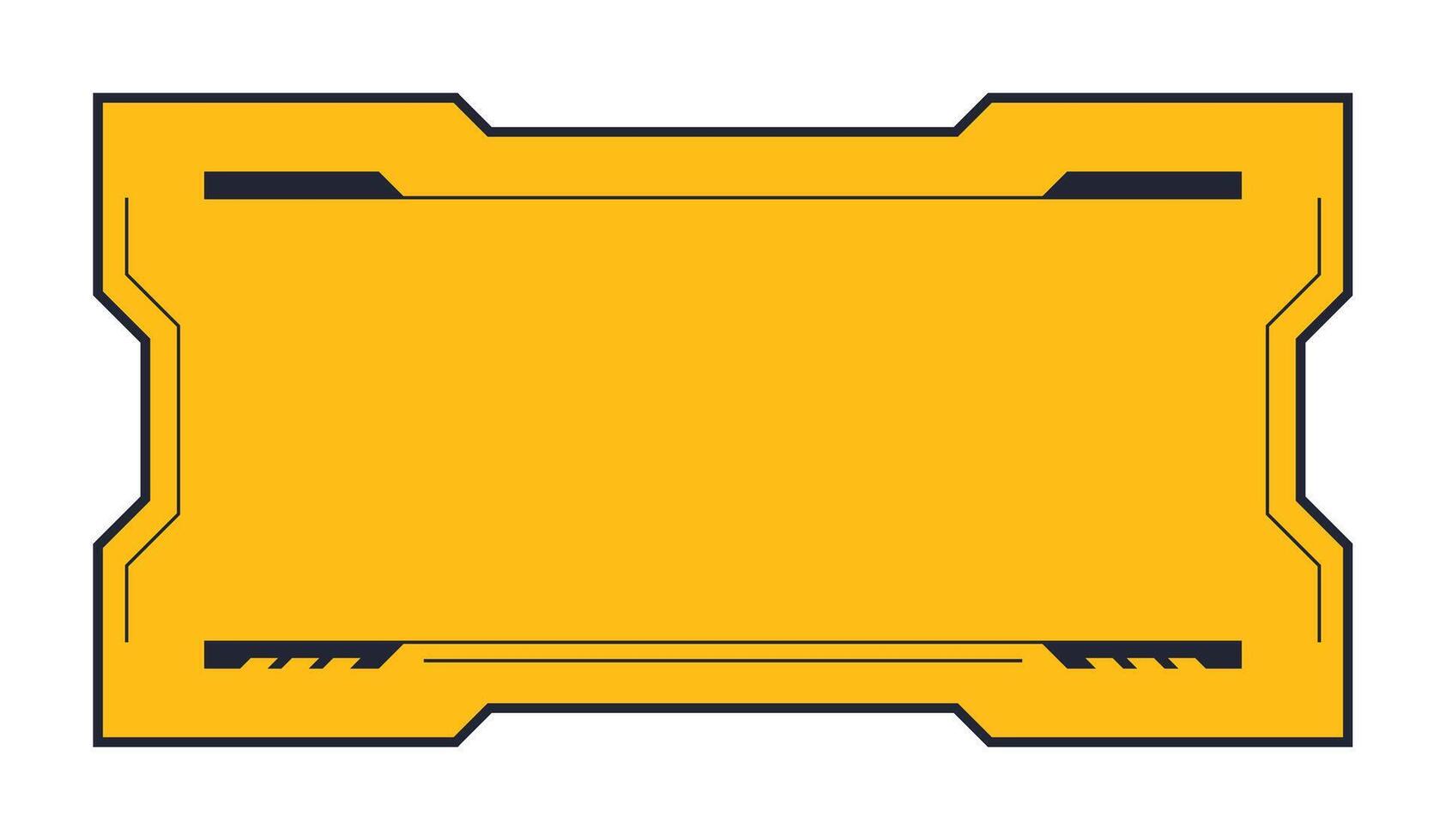 Futuristic element illustration. Colorful lower third overlay. vector