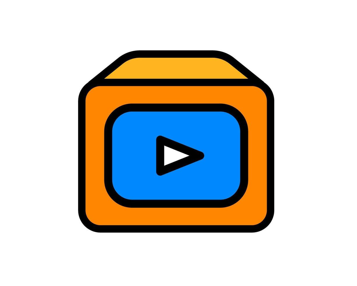 Illustration representing showcasing a product in action vector