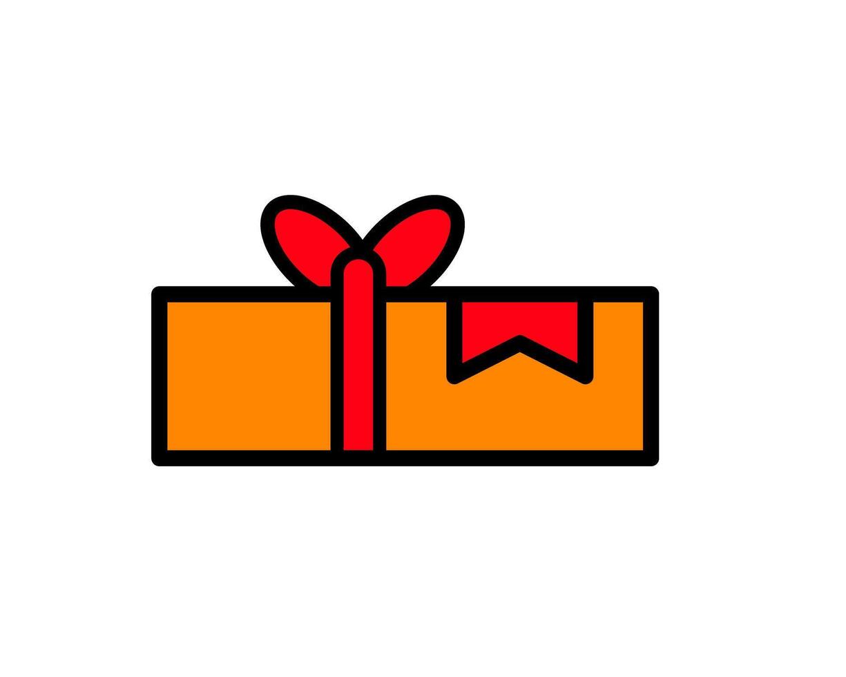 Illustration representing a gift or present, often for special occasions vector