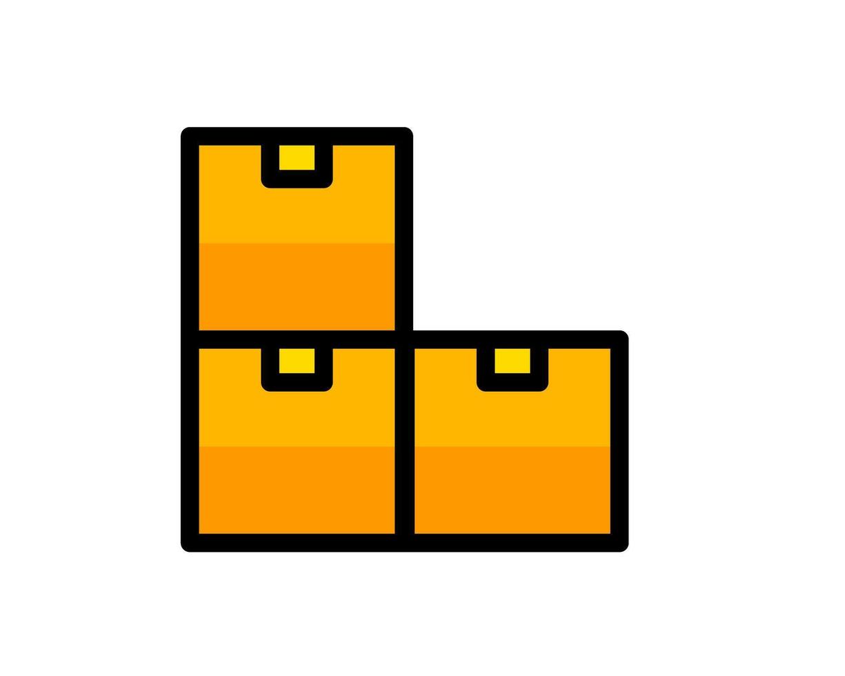 Illustration representing bulk purchasing at a lower unit price vector