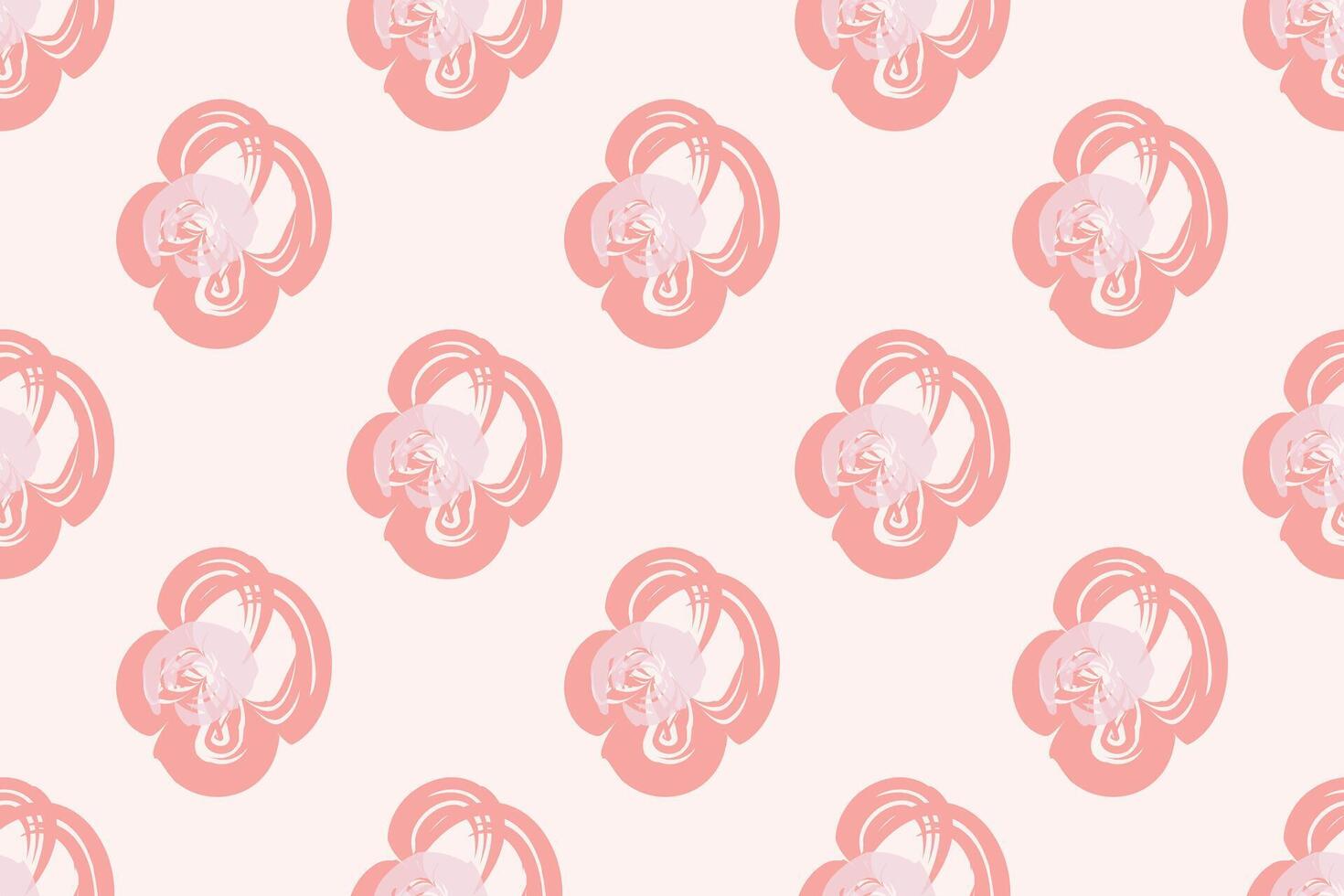 Naive floral pattern in the style of the 70s with groovy daisy flowers of natural tones. Retro design. Contemporary minimalistic trendy background for kids. Scandinavian nursery print. vector