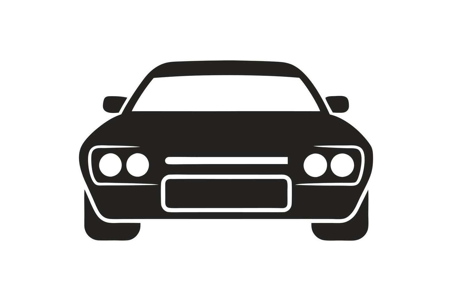 Car icon in flat style. Automobile car illustration on white isolated background. Auto business concept. vector