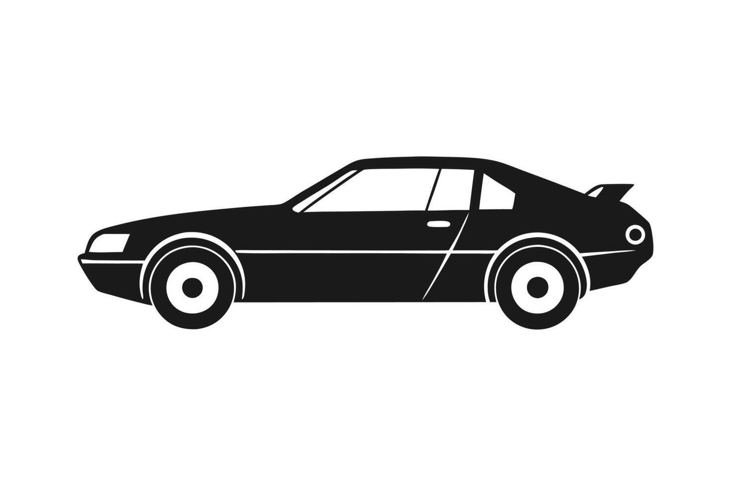 Car. monochrome icon vector
