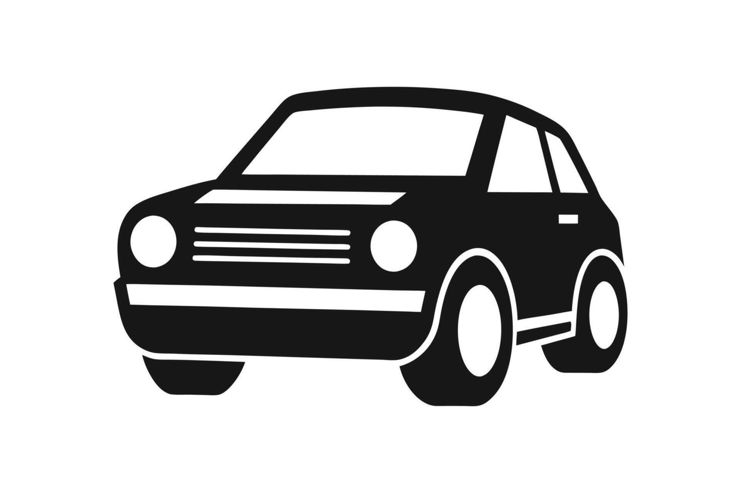 Car icon, symbol. Car view from side. Vehicle logotype. vector