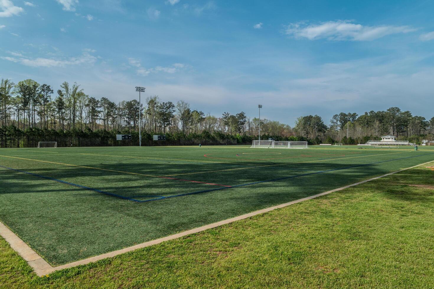 Soccer fields empty coronavirus pandemic photo