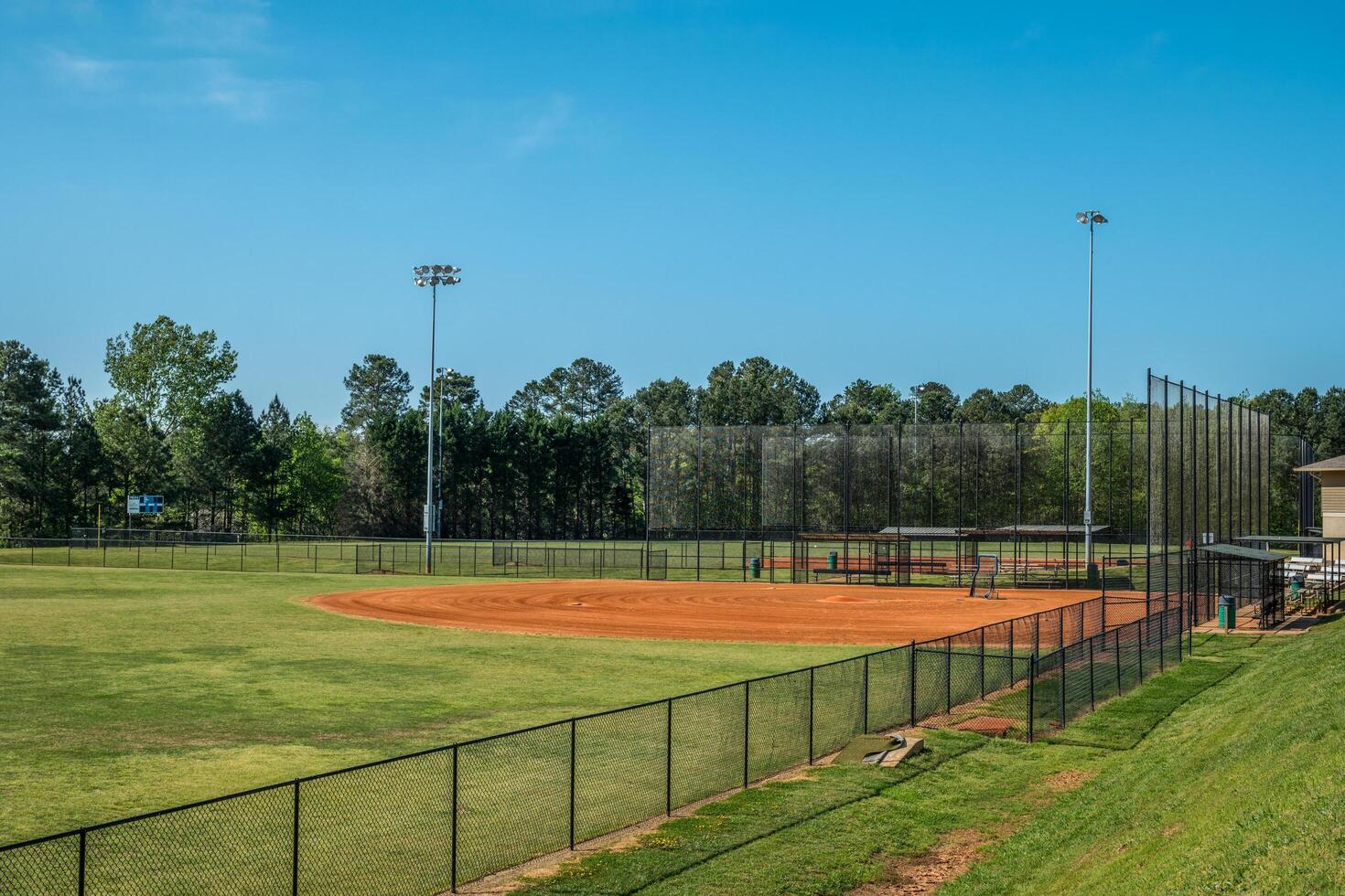 Empty baseball field Coronavirus photo