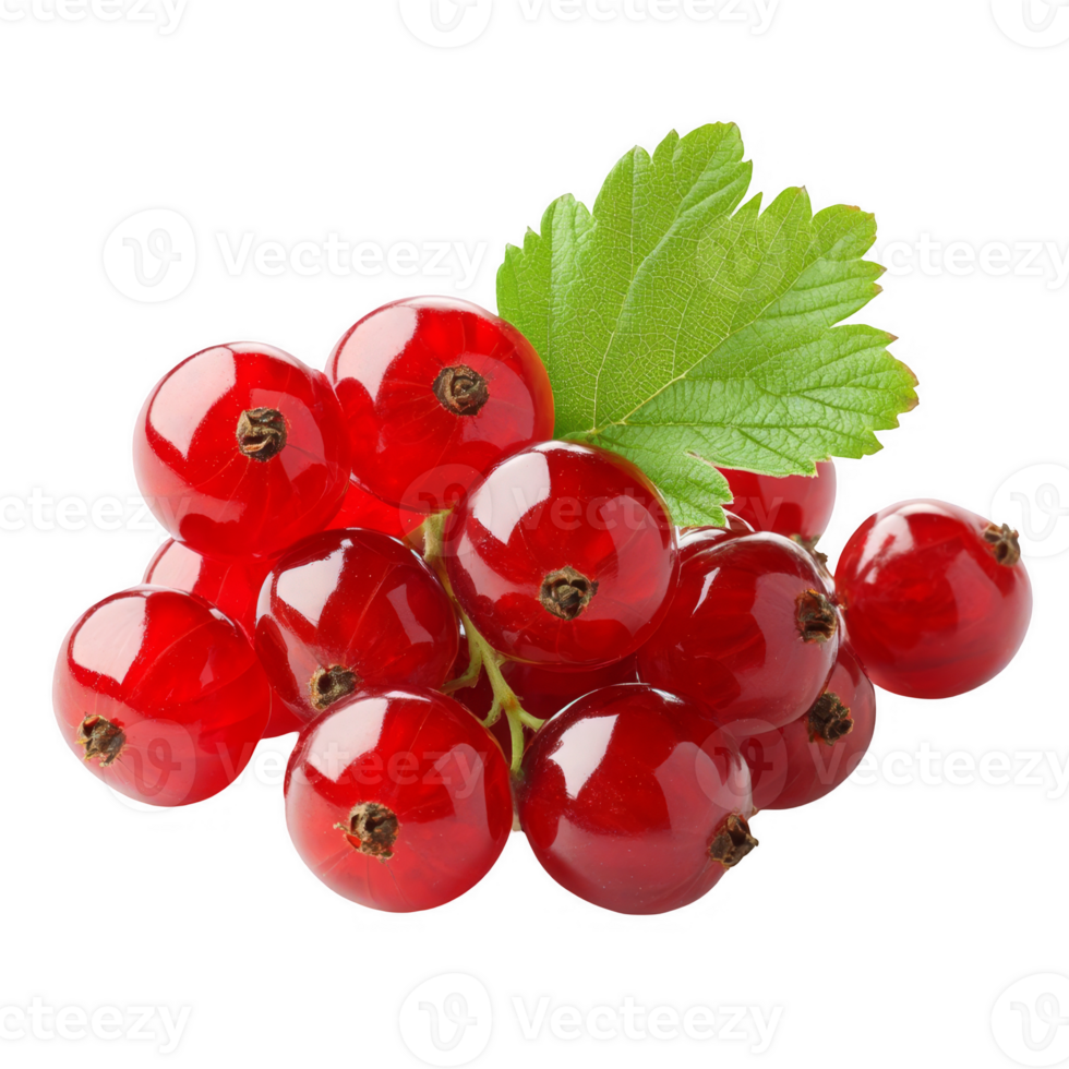 ripe of red currant transparent background png