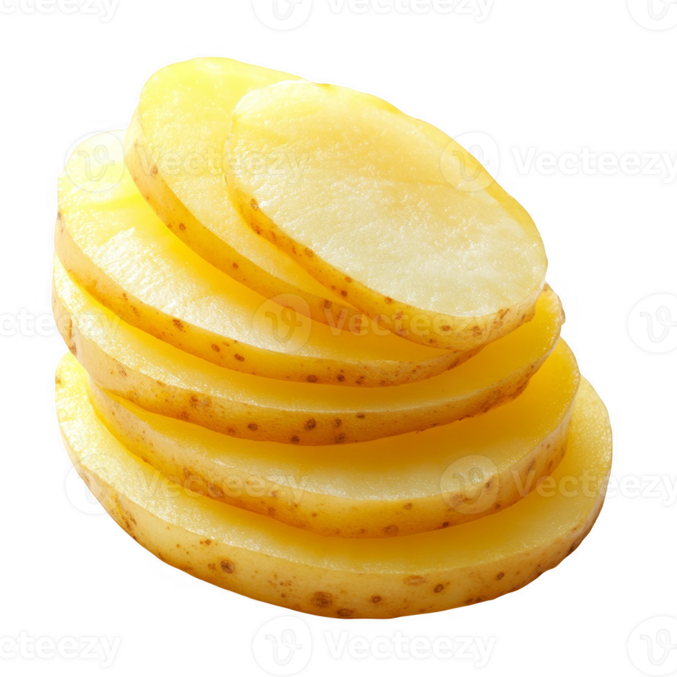 sliced potatoes transparent background png