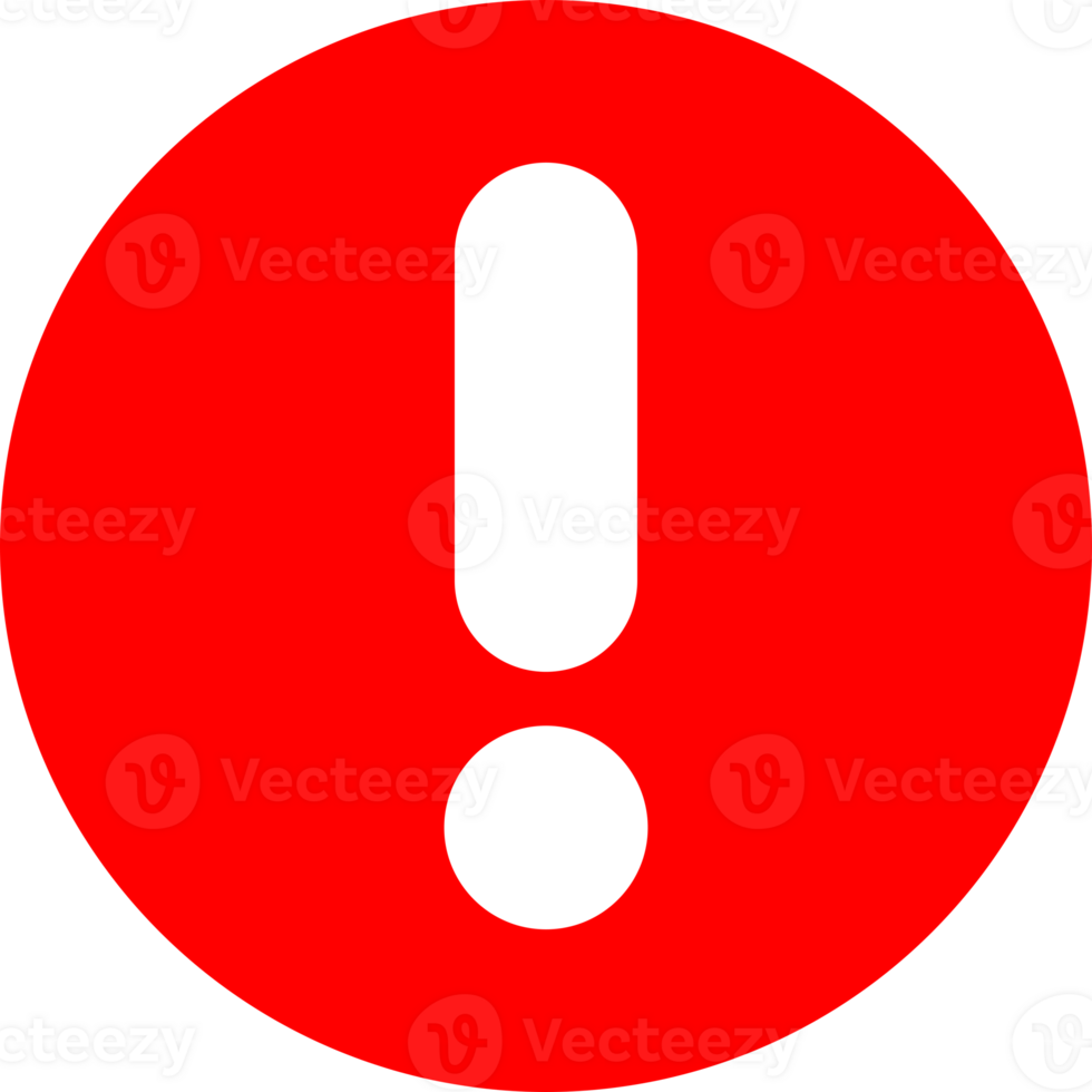 Circle exclamation mark icon png