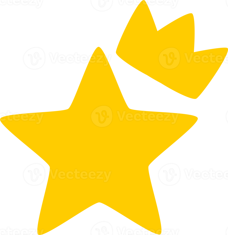 Star crown icon png
