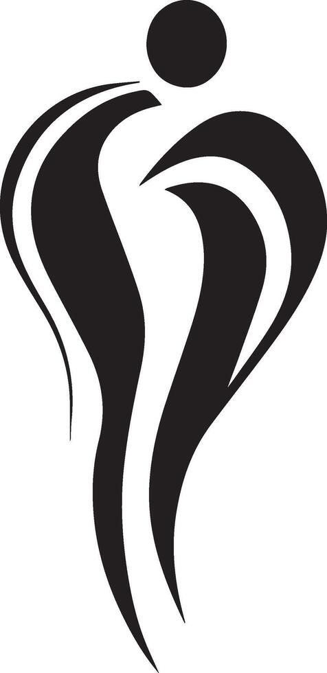 a black and white silhouette of a woman's body vector