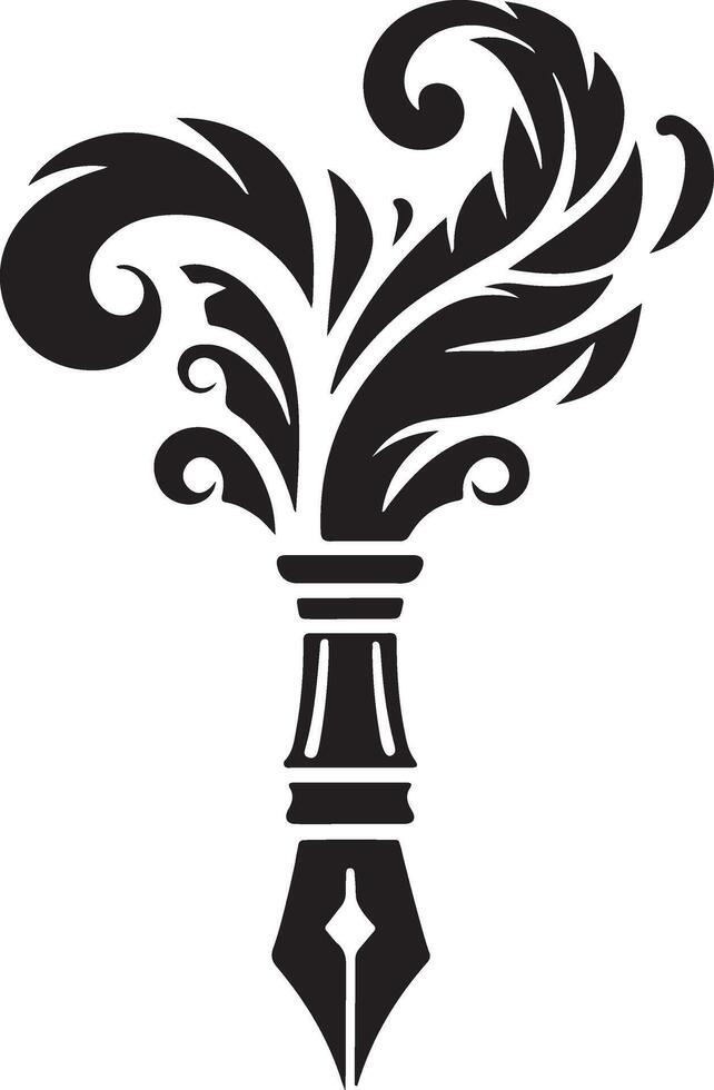 A Quill Pen That Represents the Soul of Writers and Artists vector