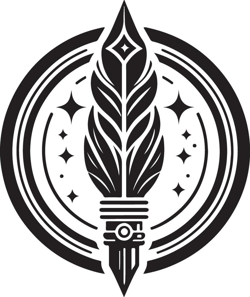 Feather and Ink as the Embodiment of Timeless Expression vector