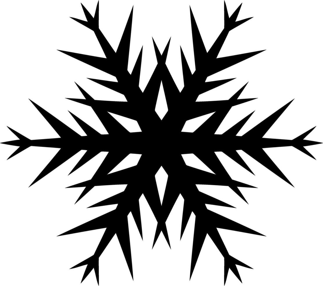 Snowflake icon Christmas emblem Xmas clipart vector