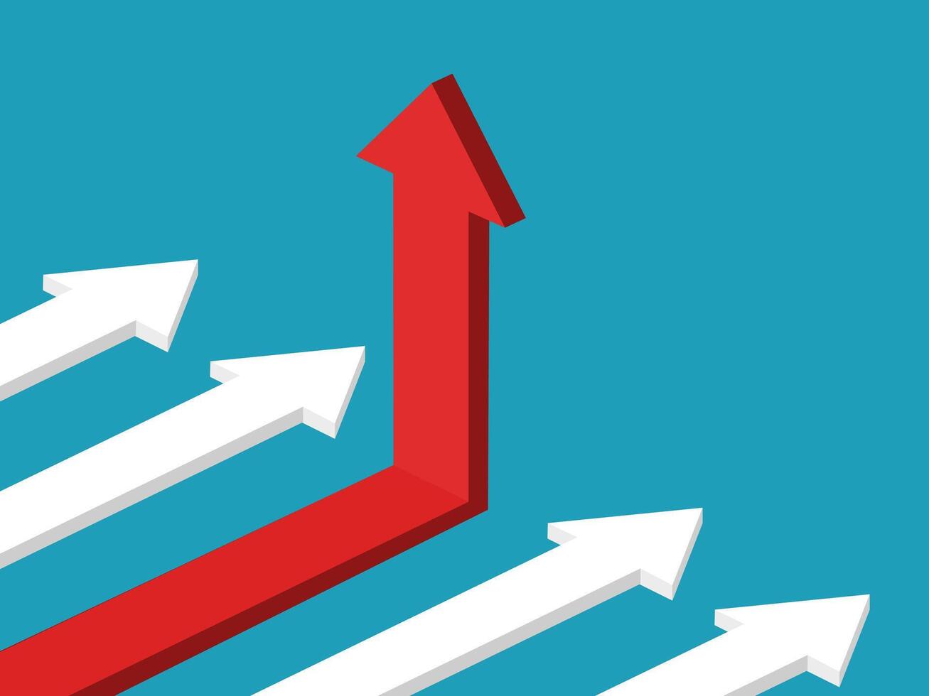 an arrow going up and down with arrows pointing in different directions vector