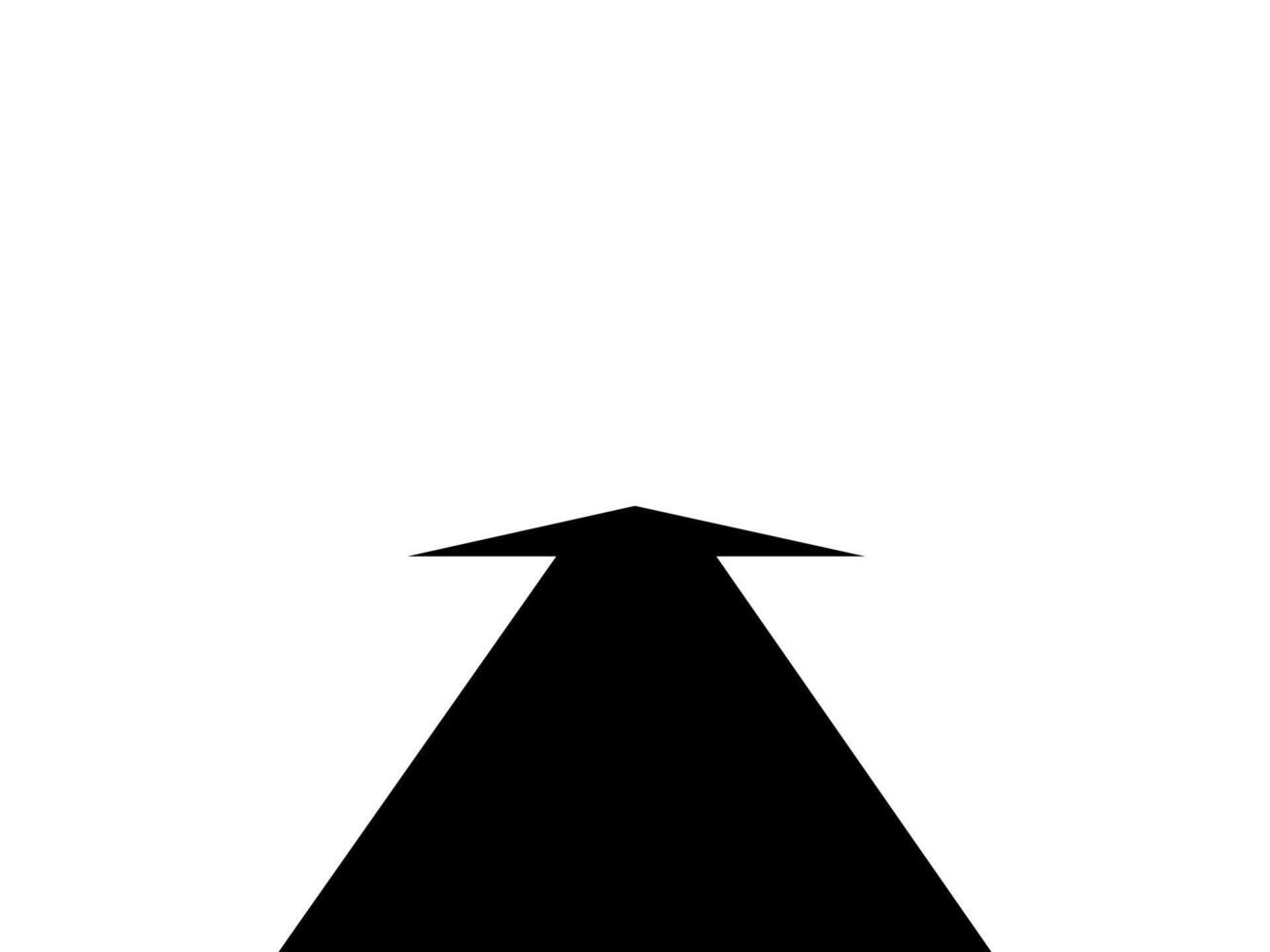 an arrow pointing down on a white background vector