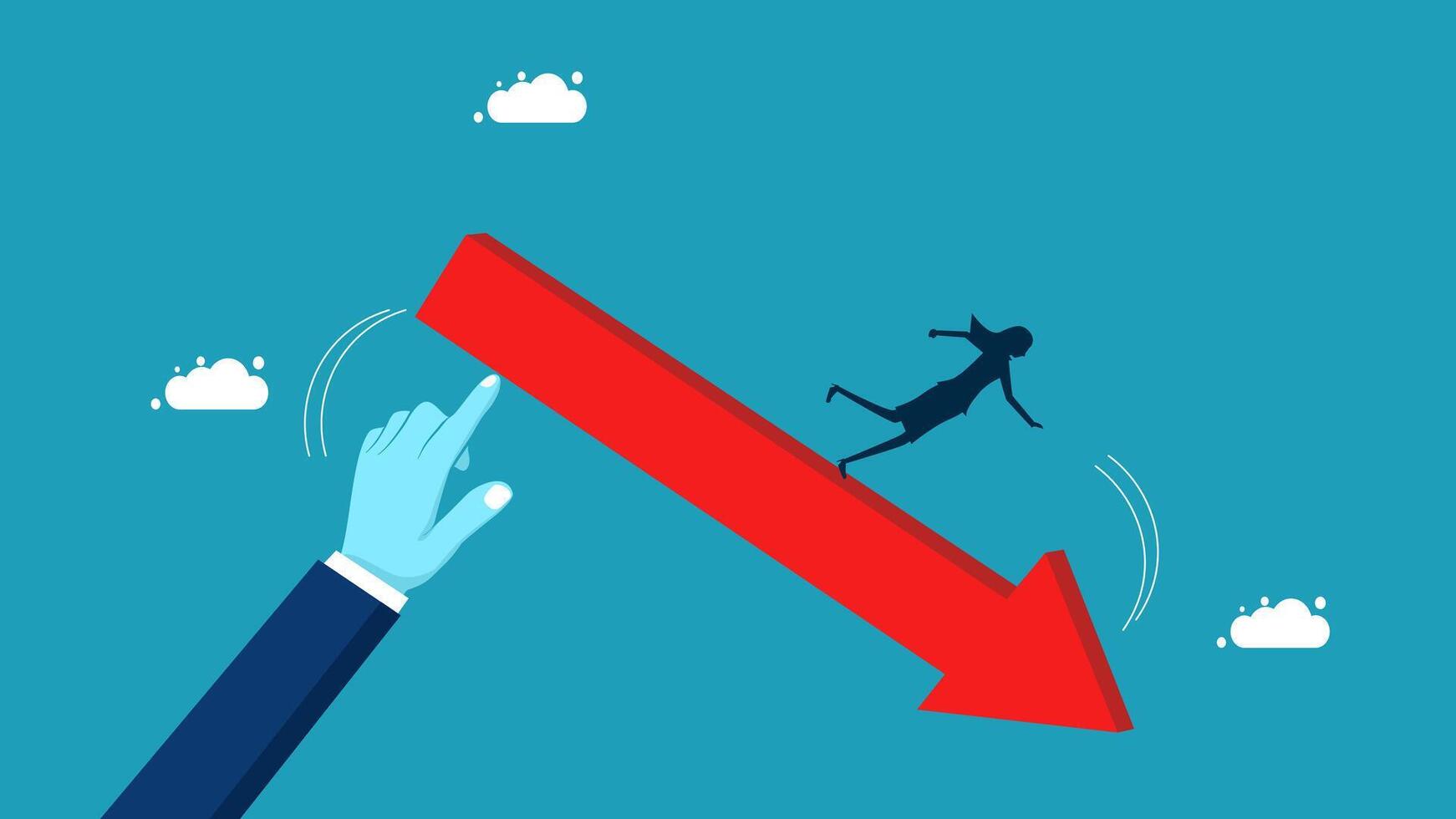 bankruptcy business concep vector