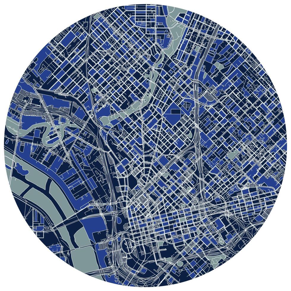 Dallas United States,city centre,accurate map,Urban detail Streets Roads color Map,editable element template image for marketing ,product ,wall art vector