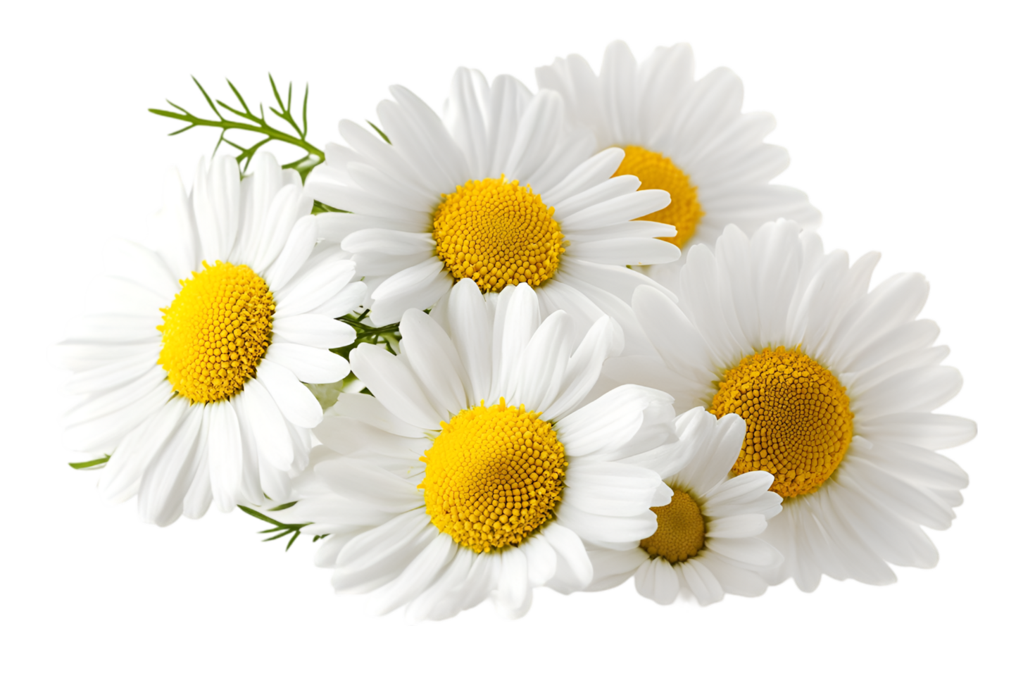 AI-generated-Daisies on transparent background png