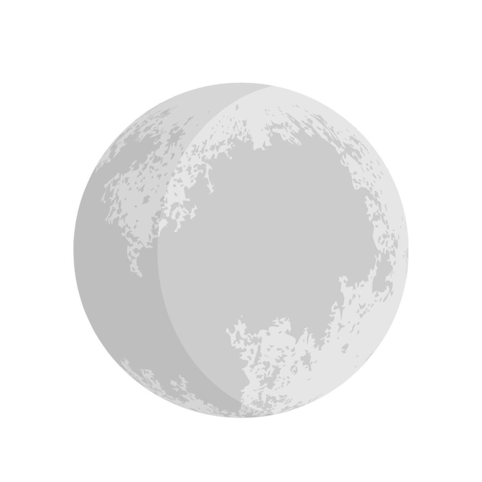 Gray Moon Illustration vector
