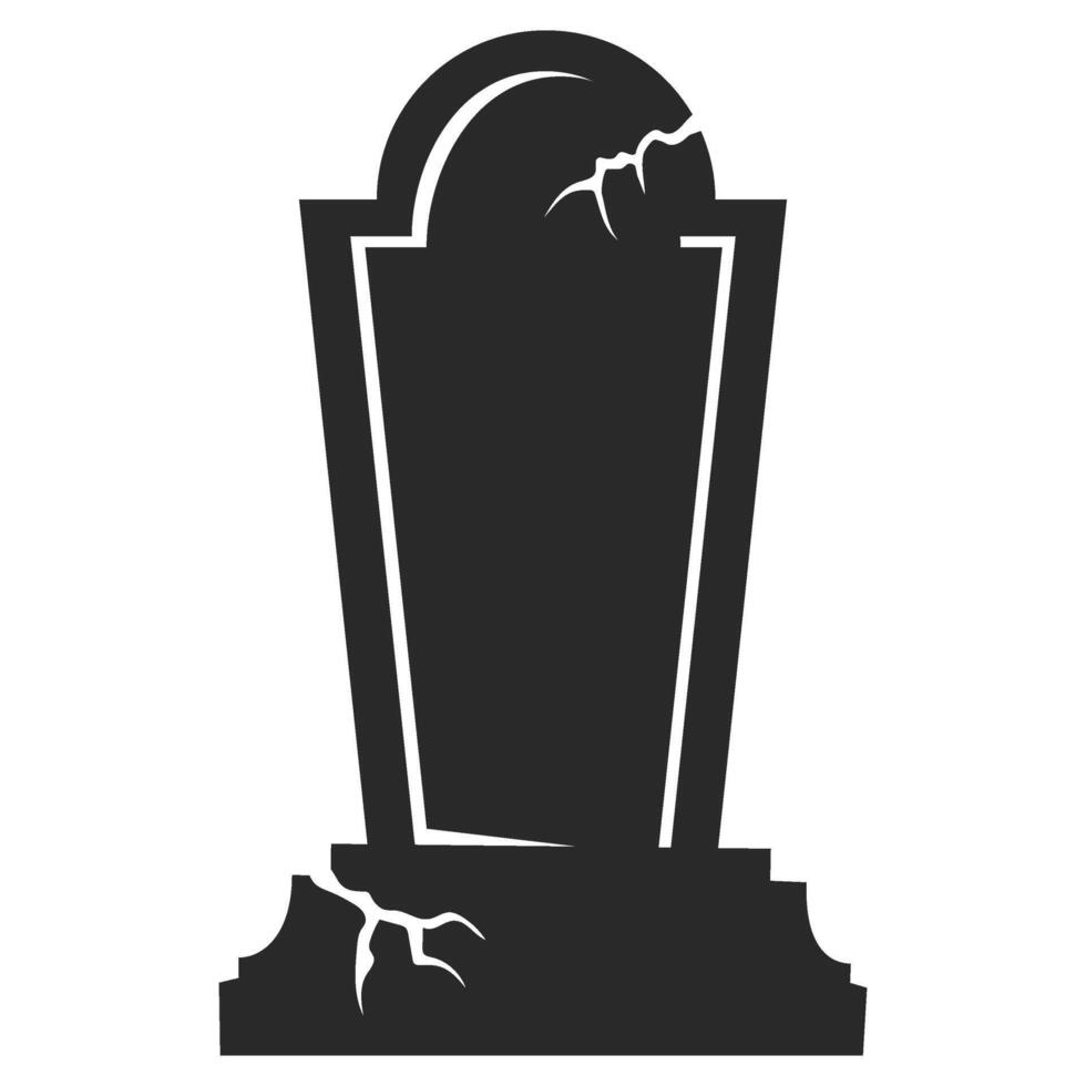 Halloween Tombstone Silhouettes vector