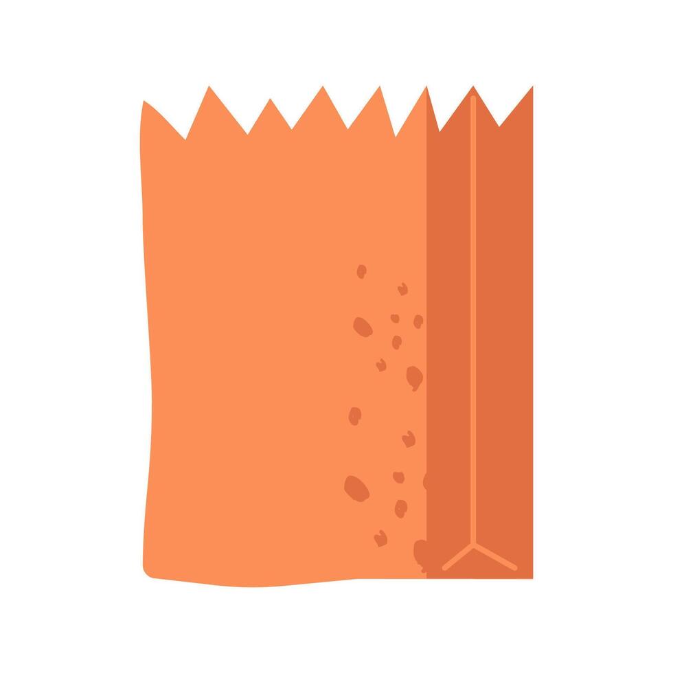 Eco friendly eco paper bag isolated vector