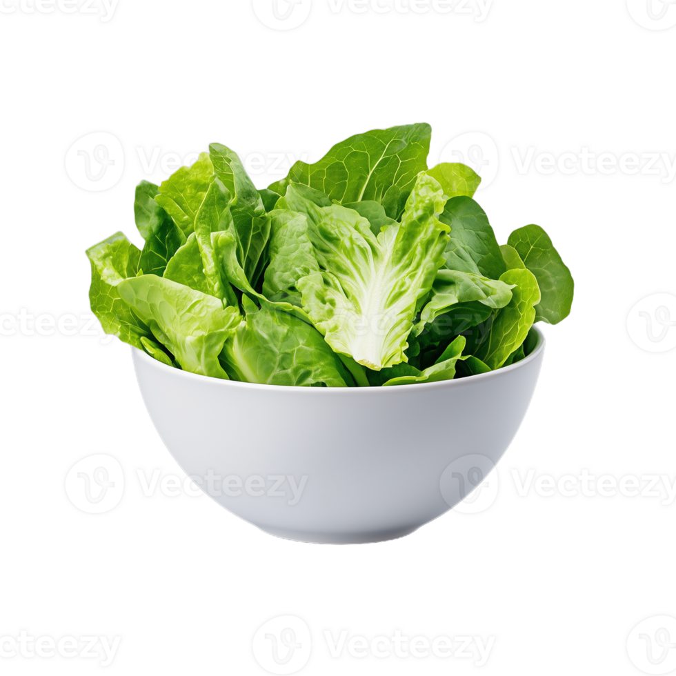 A bowl filled with vibrant green lettuce leaves awaiting preparation for salads or other healthy dishes in daylight png